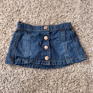 Cat & Jack Blue Denim Skirt with Button Accents